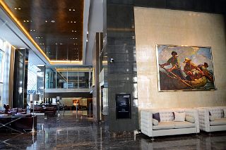 03 Entrance Inside Showing Painting Dia Propicio by Cleto Ciocchini Alvear Art Hotel Buenos Aires.jpg